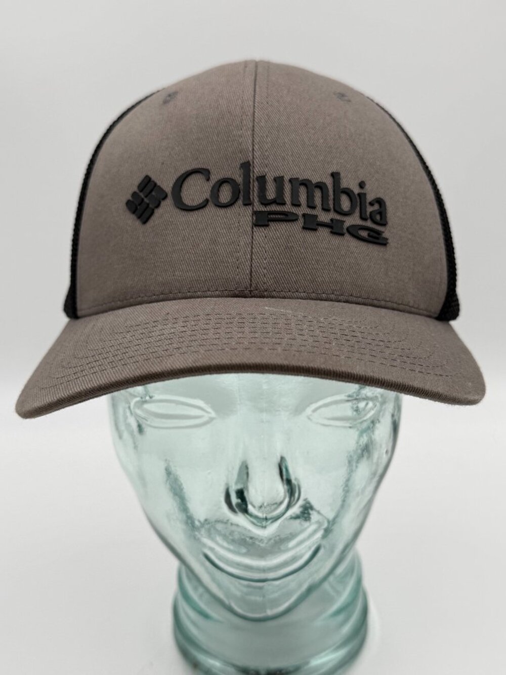 Columbia PHG Performance Hunting Gear Trucker Hat Size L/XL Gray Black Cap